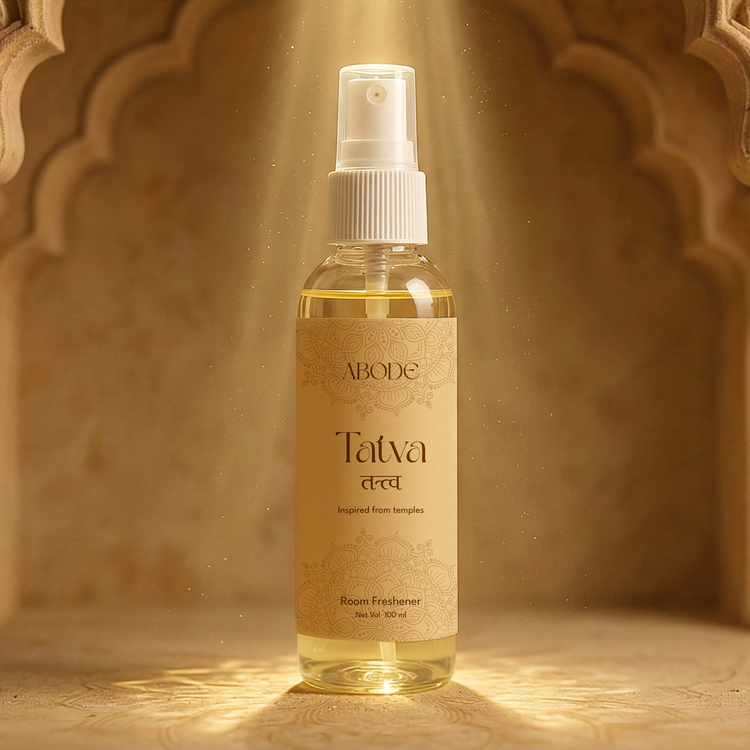 ABODE Tatva™ Room Freshener Spray (100ml) | Sacred Temple Fragrance | Spiritual & Calming Aroma
